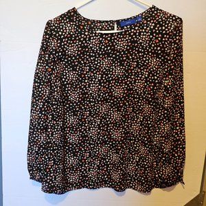 Apt 9 spring heart lightweight thin dress women's blouse size Large